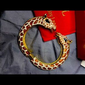 VINTAGE Giraffe Enamel Bangle